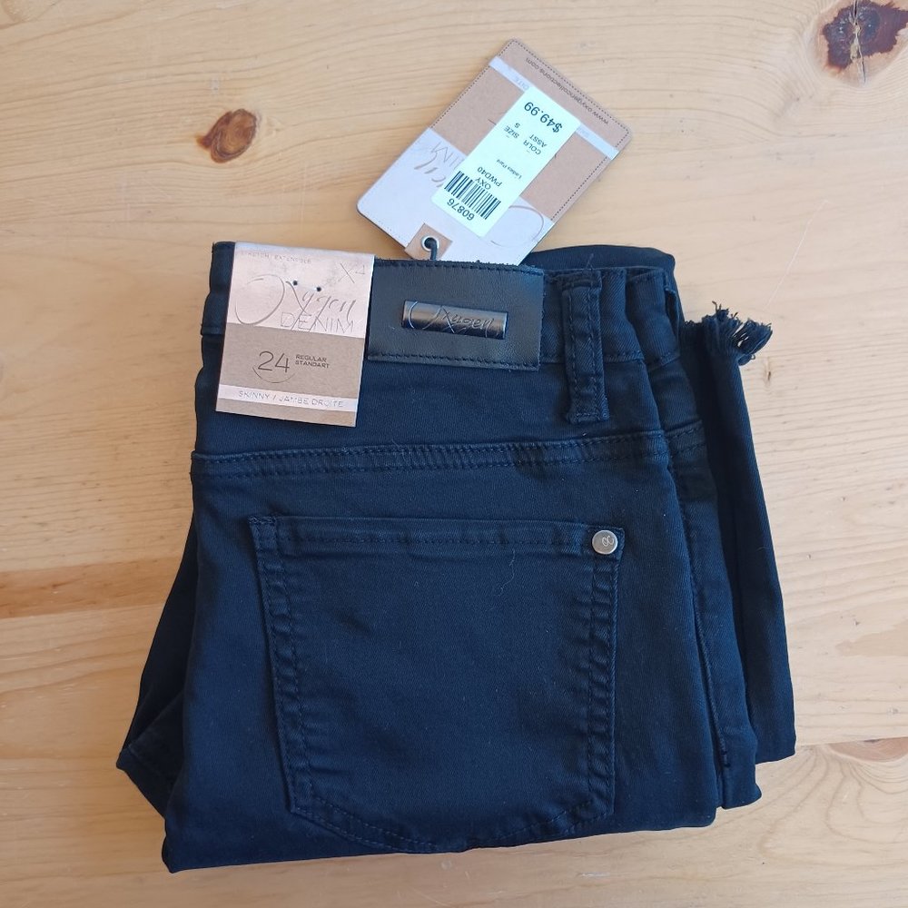 NEW WITH TAGS! Oxygen Blue Denim Coveralls - Women's Distressed (4294)